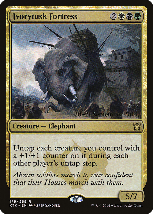 Ivorytusk Fortress (PRE-179S) - Khans of Tarkir Promos Foil