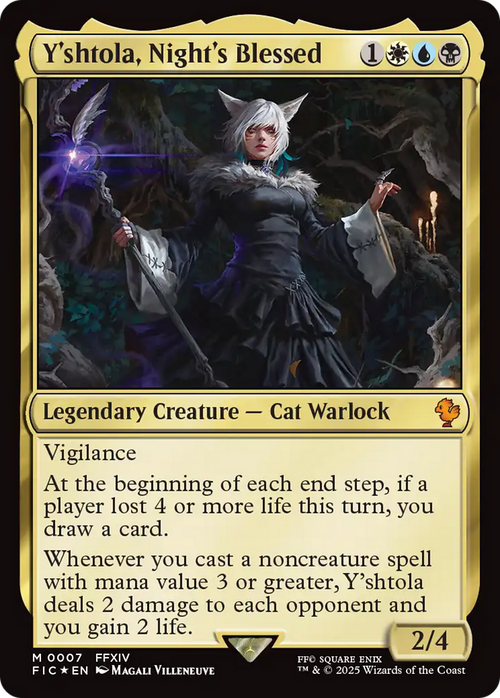 Y'shtola, Night's Blessed (FIC-007) - Commander: FINAL FANTASY Foil