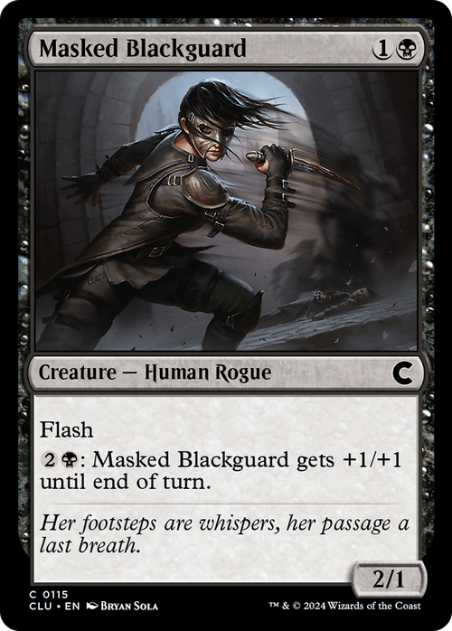 Masked Blackguard (CLU-115) - Ravnica: Clue Edition