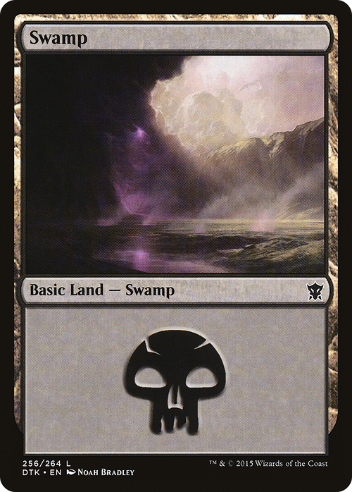 Swamp (256) (DTK-256) - Dragons of Tarkir Foil