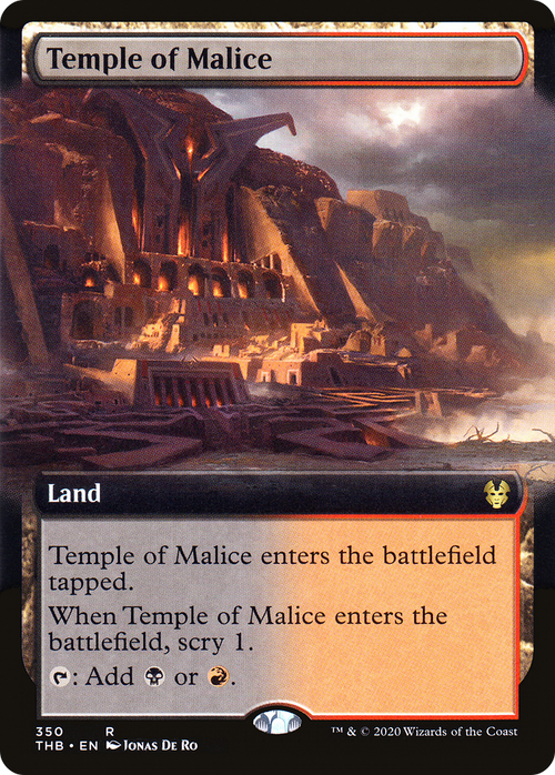Temple of Malice (Extended Art) (THB-350) - Theros Beyond Death: (Extended Art)