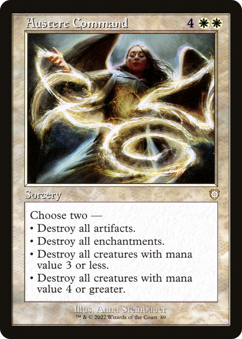 Austere Command (Retro Frame) (BRC-069) - The Brothers' War Commander