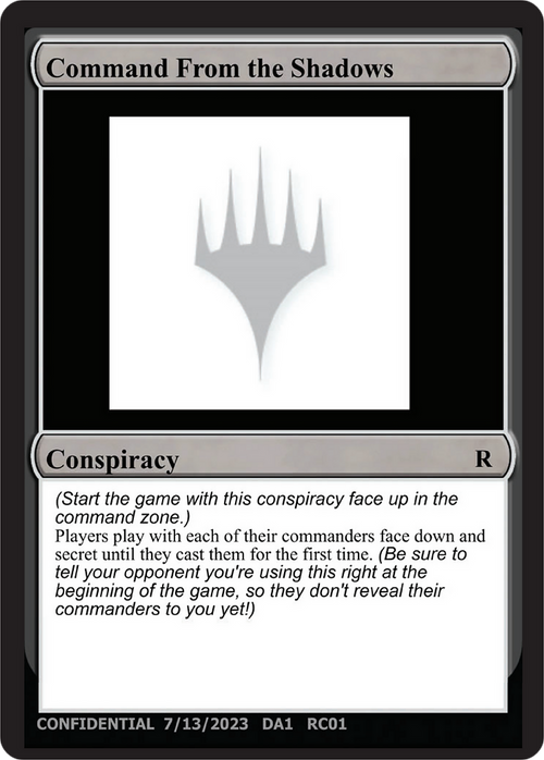 Command From the Shadows (UNK-RC01B) - Unknown Event