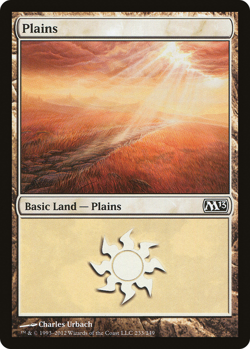Plains (233) (M13-233) - Magic 2013 Foil