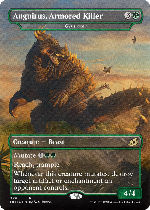 Anguirus, Armored Killer - Gemrazer (IKO-376) - Ikoria: Lair of Behemoths / Anguirus, Armored Killer (Borderless)