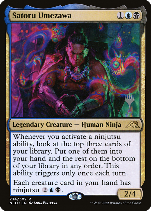 Satoru Umezawa (PPNEO-234) - Kamigawa: Neon Dynasty Promos Foil