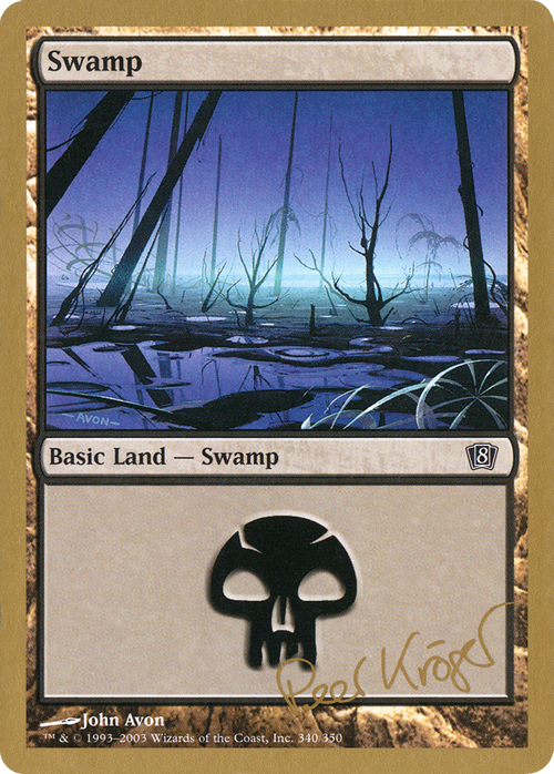 Swamp (340) - 2003 Peer Kroger (8ED) (WCD-PK340) - World Championship Decks 2003