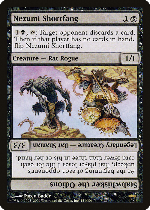 Nezumi Shortfang // Stabwhisker the Odious (CHK-131) - Champions of Kamigawa