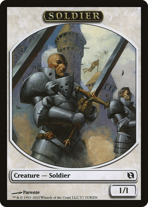 Soldier Token (DDF-001) - Duel Decks: Elspeth vs. Tezzeret Tokens