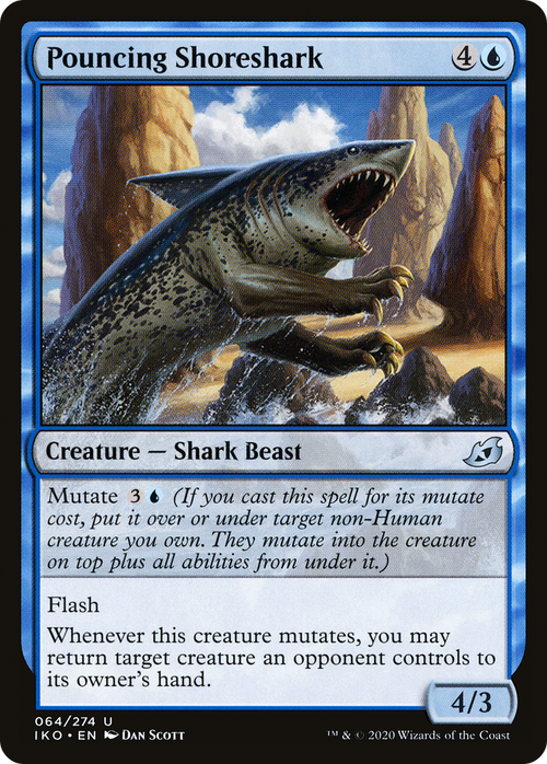Pouncing Shoreshark (IKO-064) - Ikoria: Lair of Behemoths