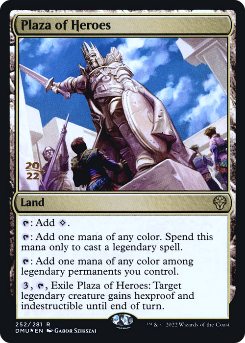 Plaza of Heroes (PRE-252) - Dominaria United Promos Foil