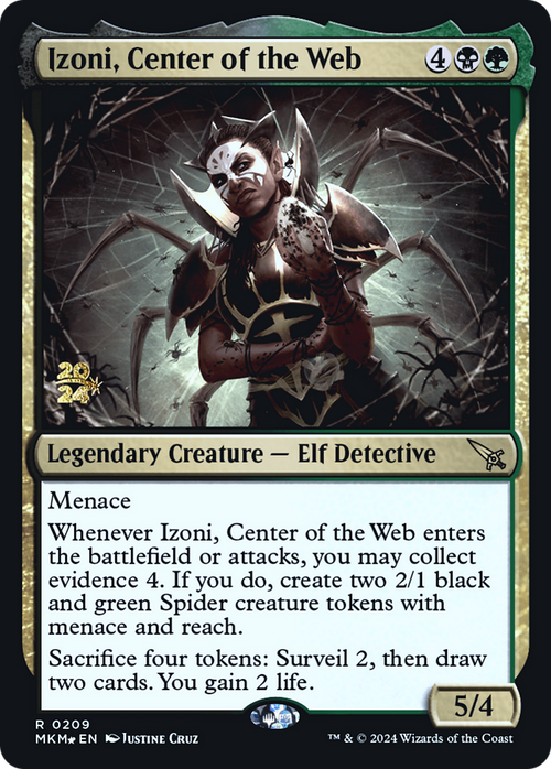 Izoni, Center of the Web (PRE-209) - Murders at Karlov Manor Promos Foil