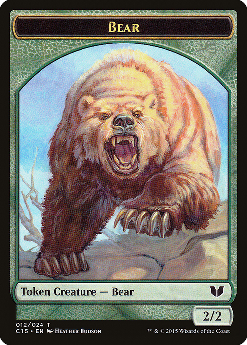 Bear // Spider Double-Sided Token (C15-012) - Commander 2015 Tokens