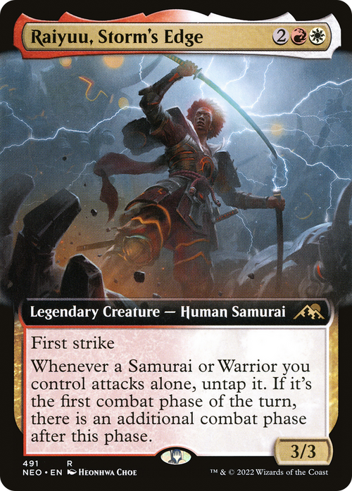 Raiyuu, Storm's Edge (Extended Art) (NEO-491) - Kamigawa: Neon Dynasty: (Extended Art)