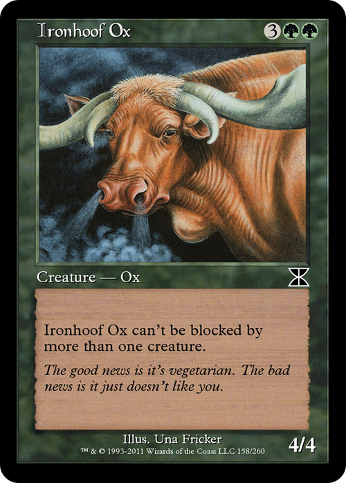 Ironhoof Ox (ME4-158) - Masters Edition IV Foil