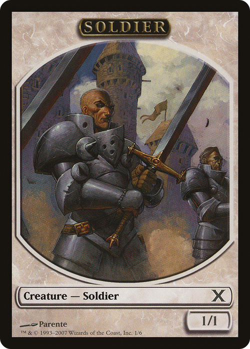 Soldier Token (10E-001) - Tenth Edition Tokens
