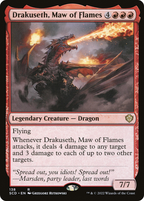 Drakuseth, Maw of Flames (SCD-138) - Starter Commander Decks