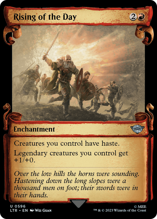 Rising of the Day (Showcase Scrolls) (LTR-596) - The Lord of the Rings: Tales of Middle-earth: (Showcase)
