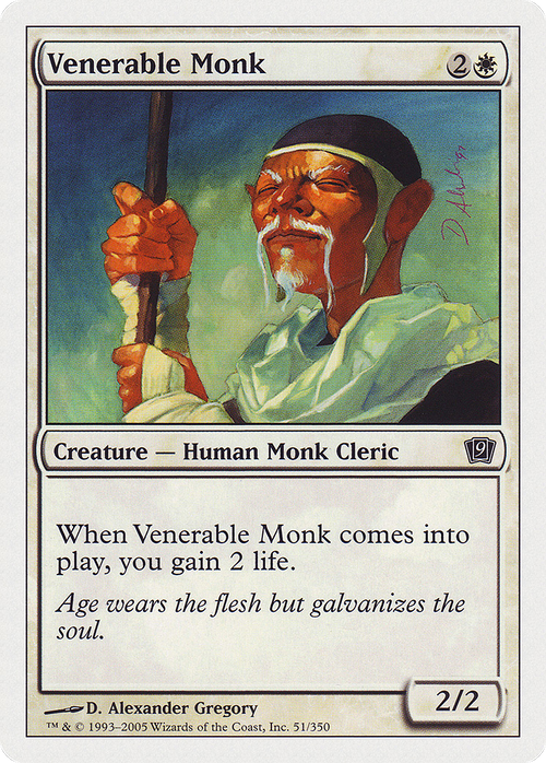 Venerable Monk (9ED-051) - 9th Edition Foil