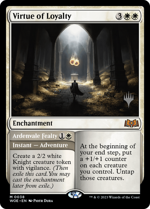 Virtue of Loyalty (PPWOE-038) - Wilds of Eldraine Promos Foil