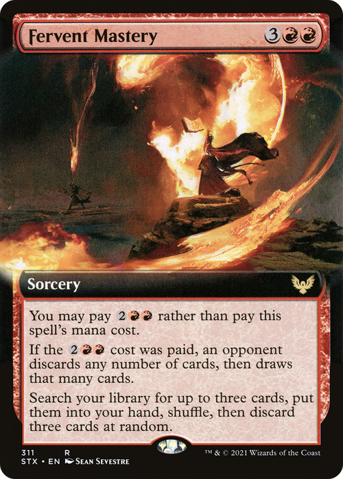 Fervent Mastery (Extended Art) (STX-311) - Strixhaven: School of Mages: (Extended Art)