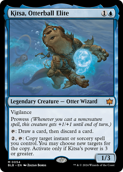 Kitsa, Otterball Elite (BLB-054) - Bloomburrow Foil
