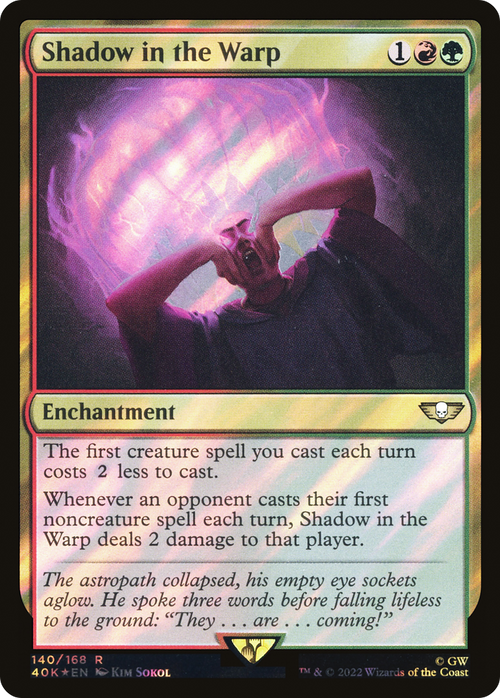 Shadow in the Warp (Surge Foil) (40K-140) - Warhammer 40,000 Commander Foil