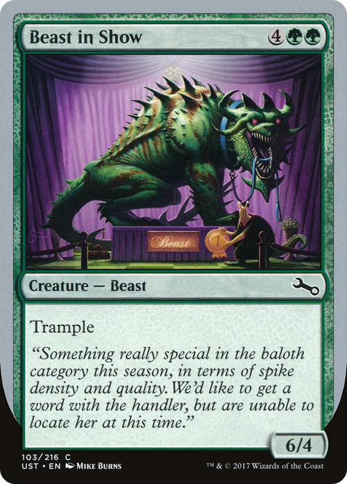 Beast in Show (C) (UST-103C) - Unstable Foil