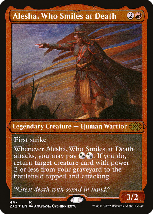 Alesha, Who Smiles at Death (Foil Etched) (2X2-447) - Double Masters 2022 Foil