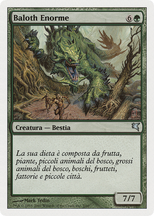 Enormous Baloth (Italian) - "Baloth Enorme" (K2) (PSAL-0K2) - Salvat 2005