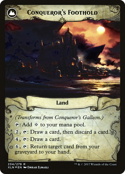Conqueror's Galleon (PRE-234S) - Ixalan Promos: (compasslanddfc) Foil