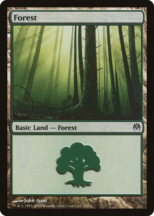 Forest (70) (DDE-070) - Duel Decks: Phyrexia vs. the Coalition