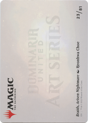 Braids, Arisen Nightmare // Braids, Arisen Nightmare (ADMU-023) - Dominaria United Art Series (Borderless) Foil