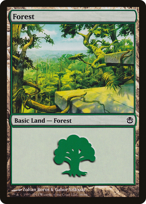 Forest (38) (DDH-038) - Duel Decks: Ajani vs. Nicol Bolas