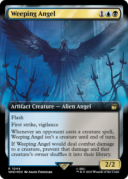 Weeping Angel (Extended Art) (Surge Foil) (WHO-1044) - Doctor Who: (Extended Art) Foil