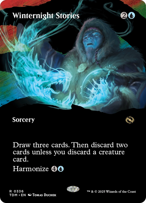 Winternight Stories (Borderless) (TDM-336) - Tarkir: Dragonstorm: (Showcase) Foil