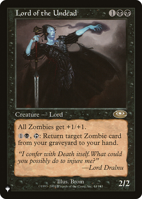 Lord of the Undead (LIST-PLS-44) - The List