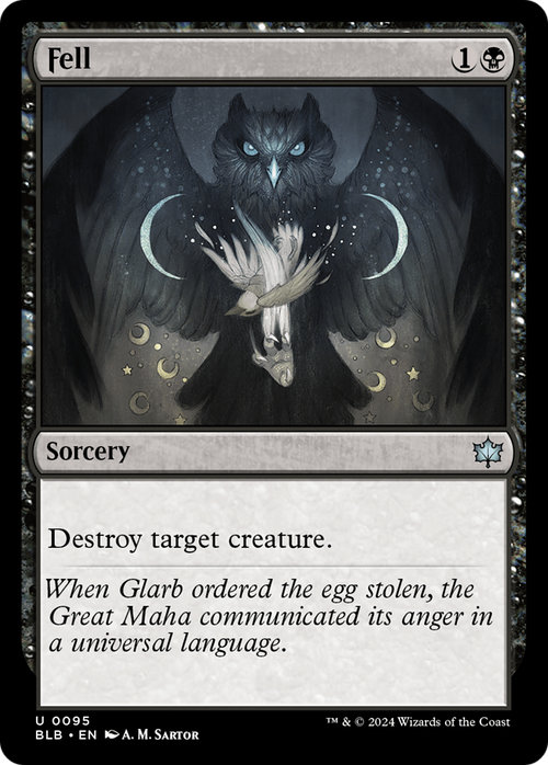 Fell (BLB-095) - Bloomburrow Foil