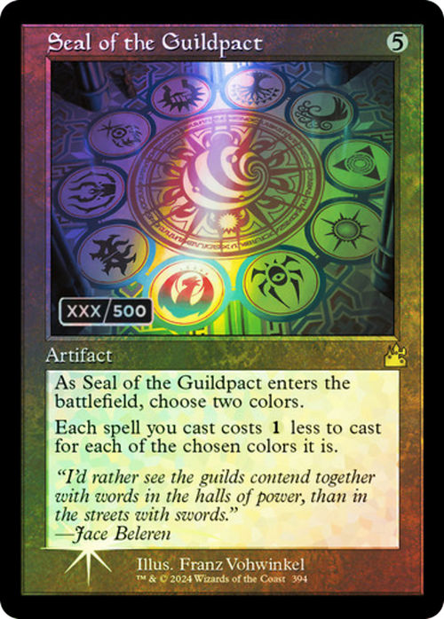 Seal of the Guildpact (Retro Frame) (Serial Numbered) (RVR-394) - Ravnica Remastered Foil