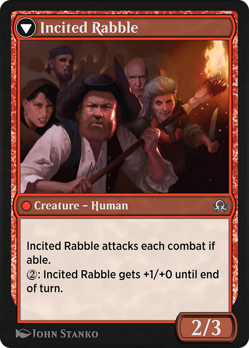 Town Gossipmonger // Incited Rabble (SIR-053) - Shadows over Innistrad Remastered