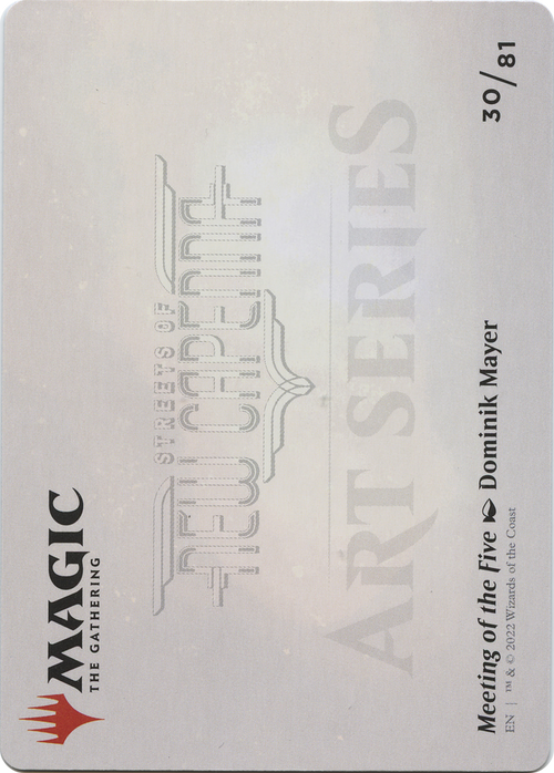 Meeting of the Five // Meeting of the Five (ASNC-030) - New Capenna Art Series (Borderless) Foil