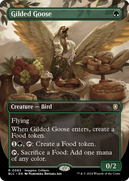 Gilded Goose (Borderless) (BLC-083) - Bloomburrow Commander Foil