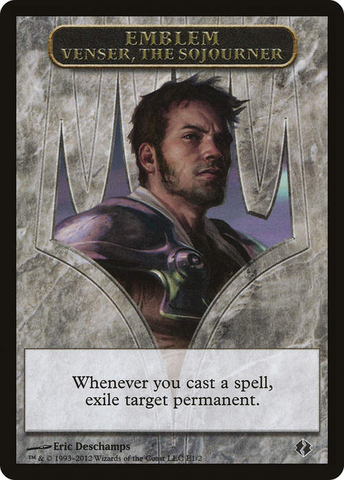 Emblem - Venser, the Sojourner (DDI-001) - Duel Decks: Venser vs. Koth Tokens