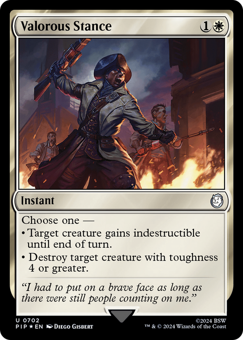 Valorous Stance (Surge Foil) (PIP-702) - Fallout Foil