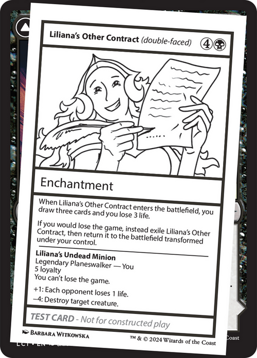 Liliana's Other Contract (double-faced) (MB2PC-) - Mystery Booster 2