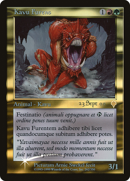 Raging Kavu (Latin) (PRE-262) - Invasion Promos Foil