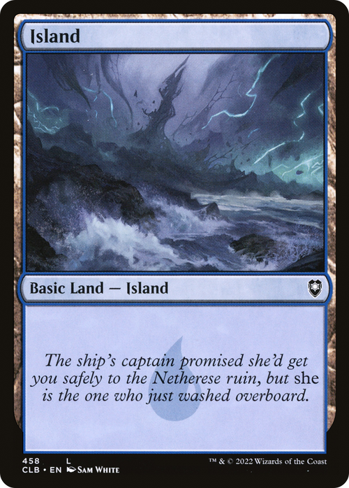 Island (458) (CLB-458) - Commander Legends: Battle for Baldur's Gate