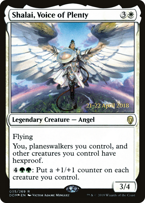 Shalai, Voice of Plenty (PRE-35S) - Dominaria Promos Foil