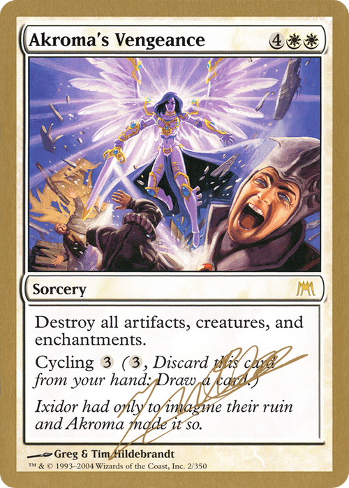 Akroma's Vengeance - 2004 Julien Nuijten (ONS) (WCD-JN2) - World Championship Decks 2004