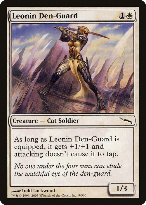 Leonin Den-Guard (MRD-009) - Mirrodin